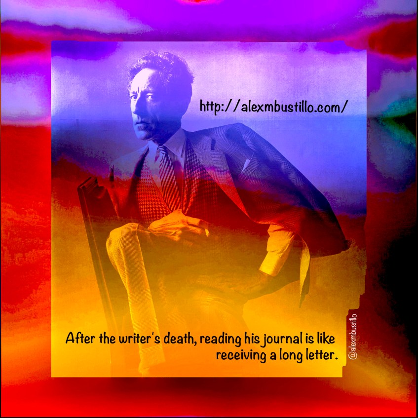 After the writer's death, reading his journal is like receiving a long letter.