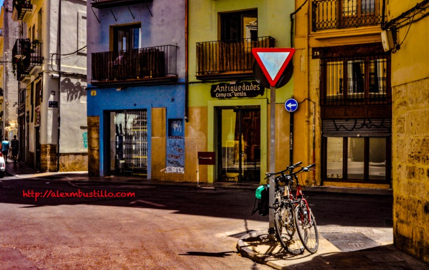Neon Streets of Valencia, España