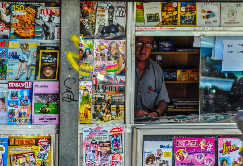 Newstand, Sueca, Valencia, Spain