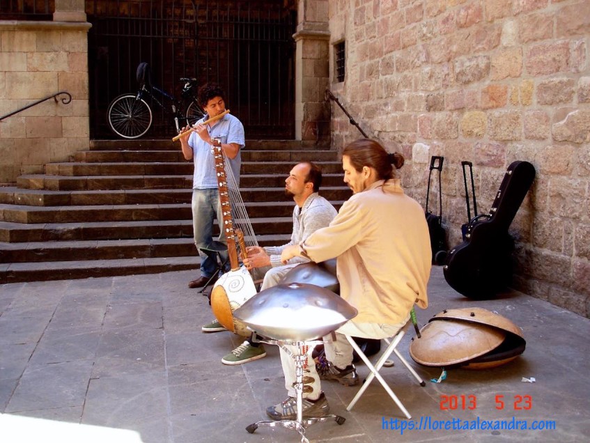 Behind the Basilica of La Mercè in the Barrio Gotico quarter of old Barcelona.