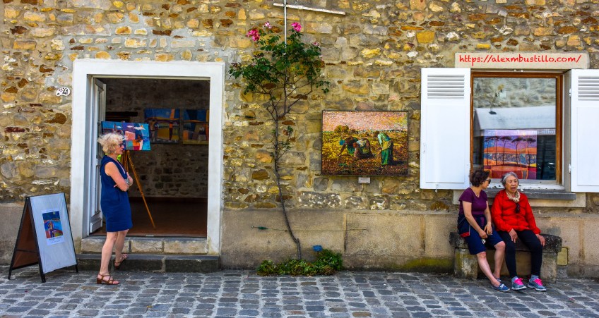 Portrait: Street Gallery, Grande Rue, Barbizon, France