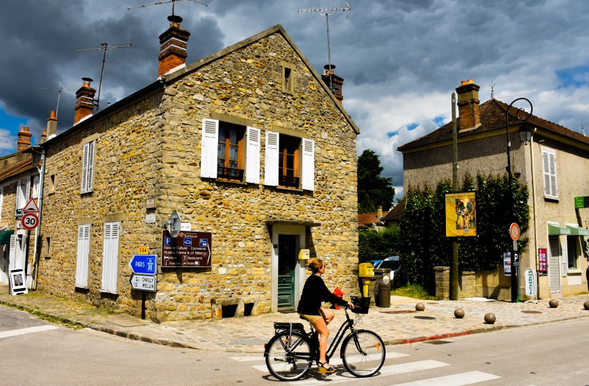 Bicycling, Rue Grande, Barbizon, France