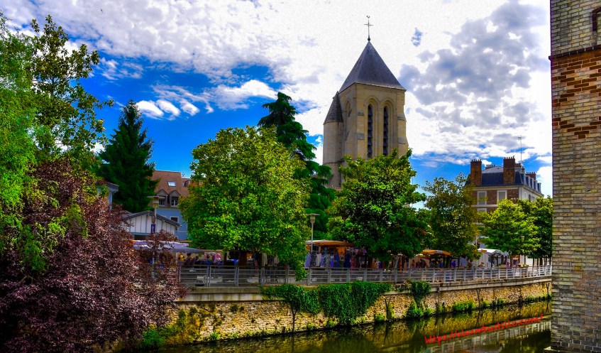 Cathédrale Saint-Spire de Corbeil-Essonnes As Seen From 1 Rue Feray, Corbeil-Essonnes, France