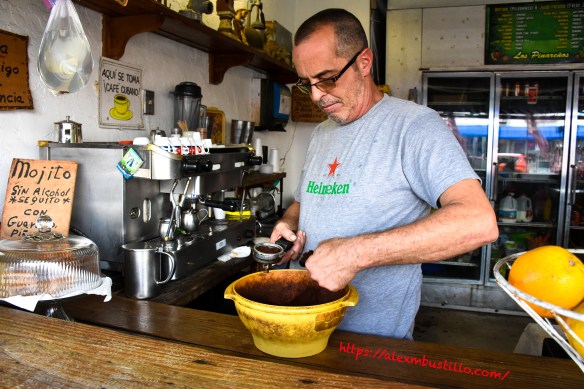 Little Havana Portrait - Aqui Se Toma Cafe Cubano