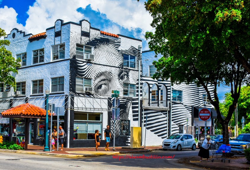Little Havana Street Portrait - Graffiti & Architecture