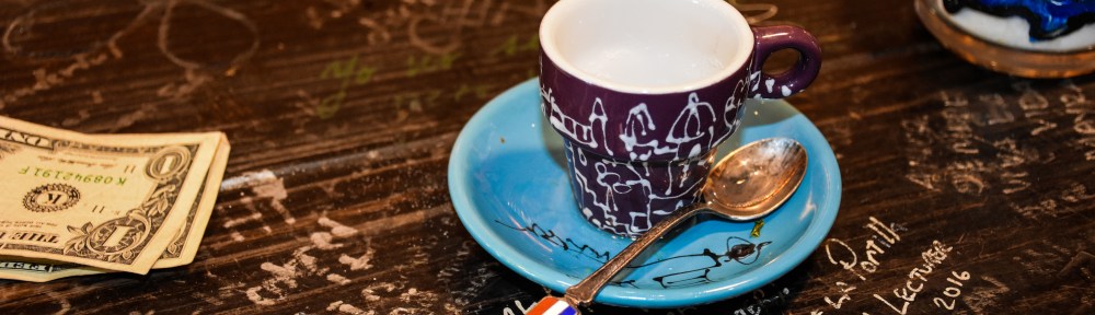 Little Havana - Taberna del Pintor Agustin Gainza -Cuban Coffee, French Spoon, Engraved Key