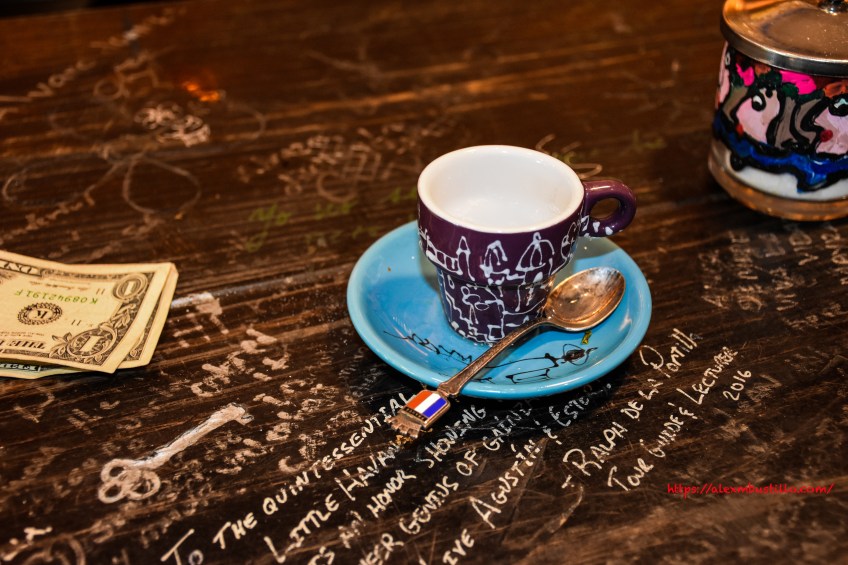 Little Havana - Taberna del Pintor Agustin Gainza -Cuban Coffee, French Spoon, Engraved Key