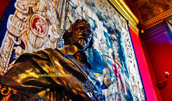 Sculpture on Quilt at  Château de Vaux le Vicomte