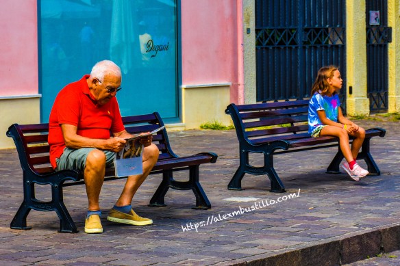 One Person Per Bench, Caorle, Venice, Veneto, Italy