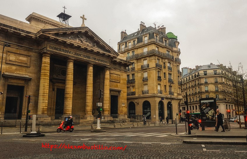 D.O.M.SUB.INVOC.SANCTI.PHILI.APPLAPOSTOLI, Église Saint-Philippe-du-Roule, 9 Rue de Courcelles, Metro St Philippe de Roule 75008 Paris