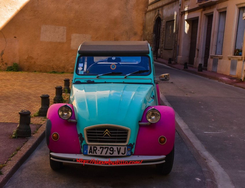 Citroën 2 Chevaux CV at Saintes-Maries-de-la-Mer, Camargue, FRANCE