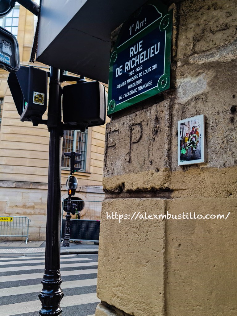 Rue de Richelieu at Rue des Petits-Champs, Paris 07 May 2024