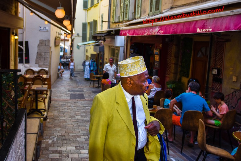 Gentleman Strolling at rue de la Misericorde, Cannes