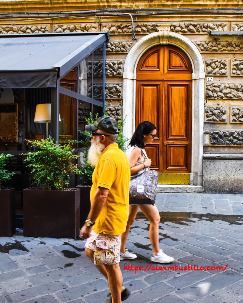 Opposite Strolling in La Spezia, Liguria, Italy