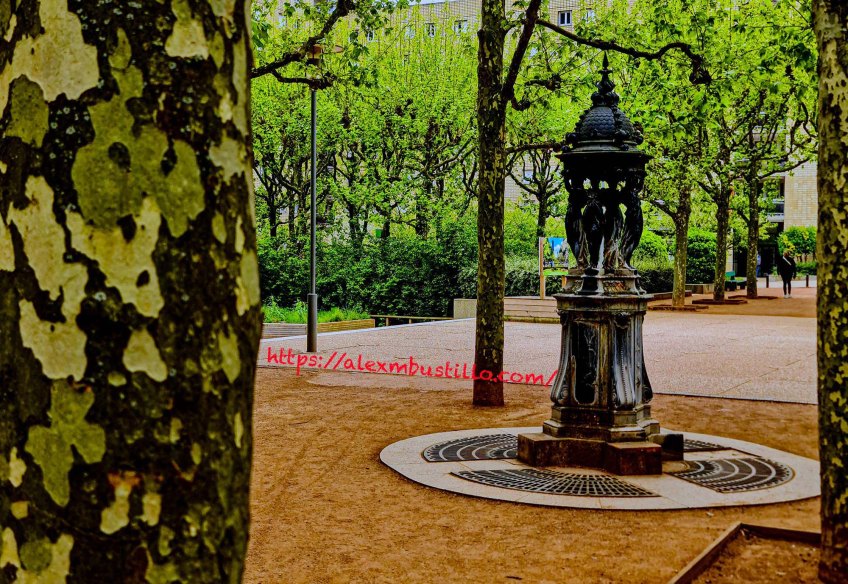 Strolling In The Ochre And Green Path, Courbevoie, France