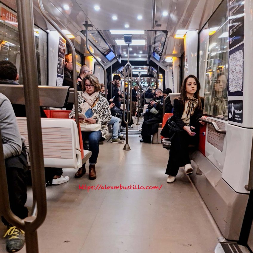 RATP Metro Line 14 Tunnel Portrait, Paris, France