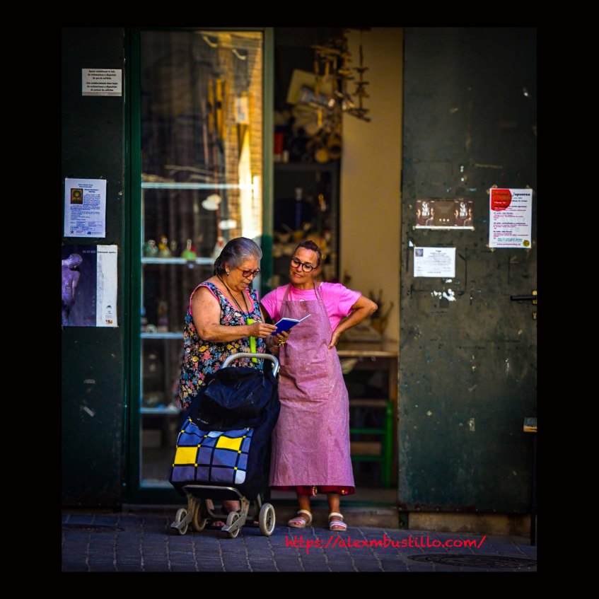 Checking The List In the Shop In Valencia