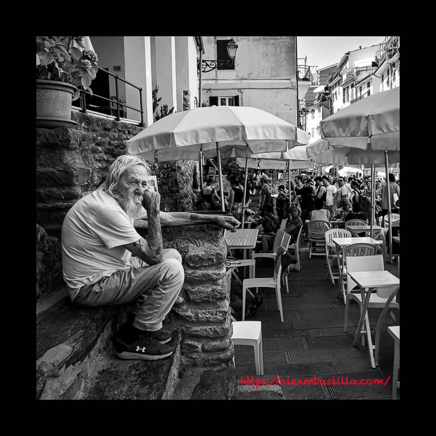 5 Terre Afternoon Worlds Apart Black & White Portrait