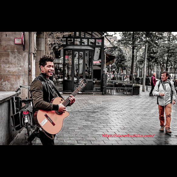 Busking In Anvers, Belgium