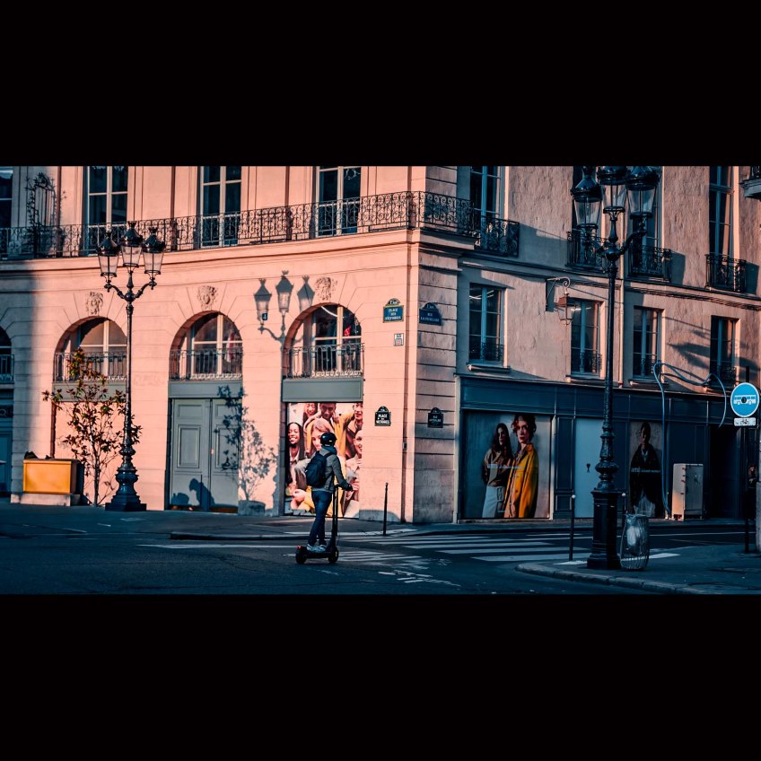 Early Morning Light, Place Des Victoires & Rue La Feuillade 75001 Paris