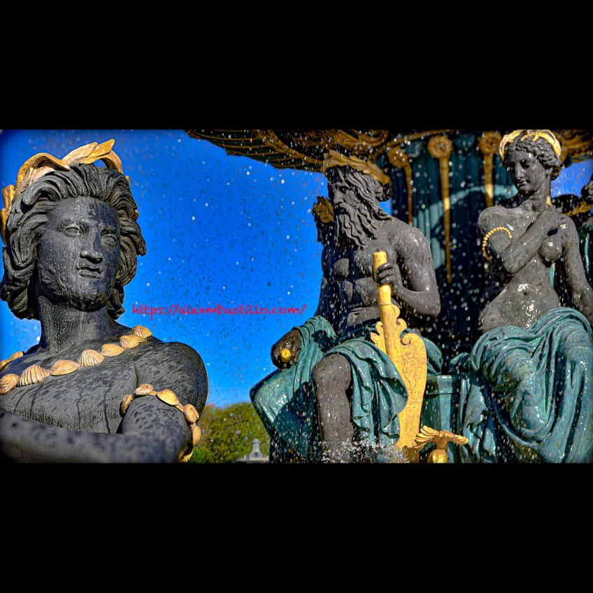 Stone Guardians of the Salt and Spray, Fontaine des Mers at the Place de la Concorde 75008 Paris